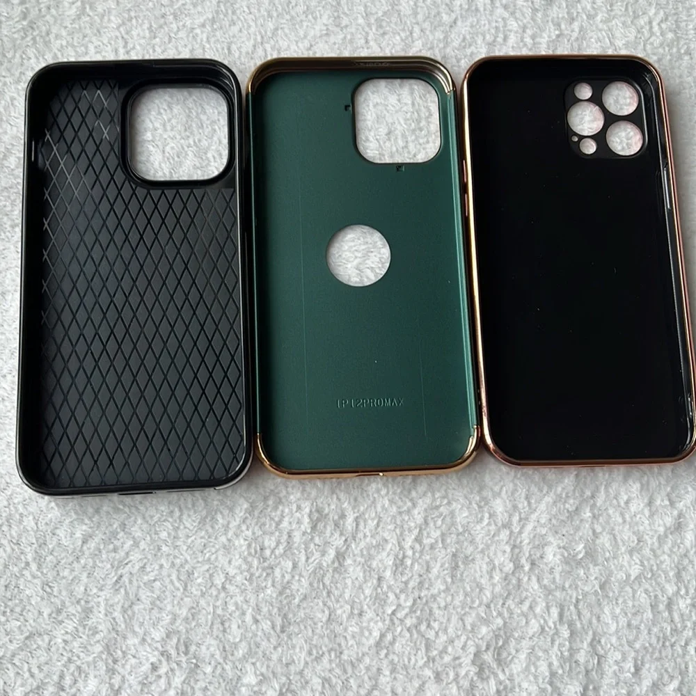 (3) IPhone 12 and 13 Pro Max Cases